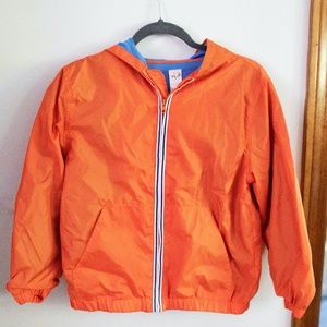 Gymboree L 10-12 orange windbreaker rain jacket